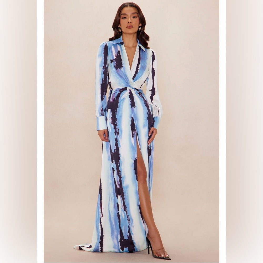 Elegant Multi Color Maxi Dress